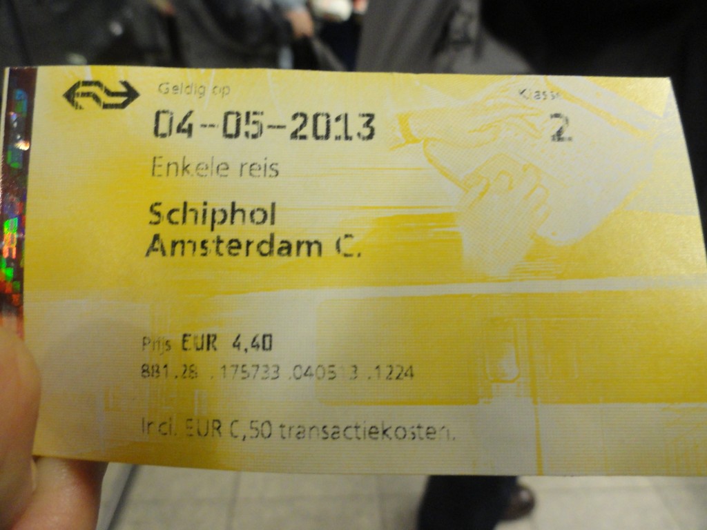 Tickets to Central Station, Amsterdam